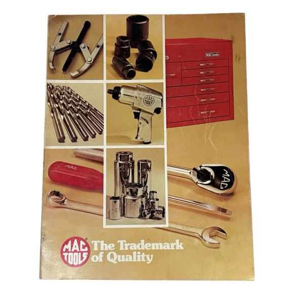 VTG 1981 MAC Tools Mechanic Technician Collectors Car Catalog Book Softcover 80s - Picture 1 of 16